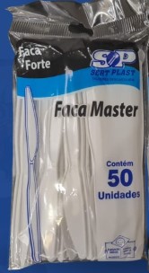 FACA REFORÇADO *SERTPLAST* BRANCO C/ 50 UND