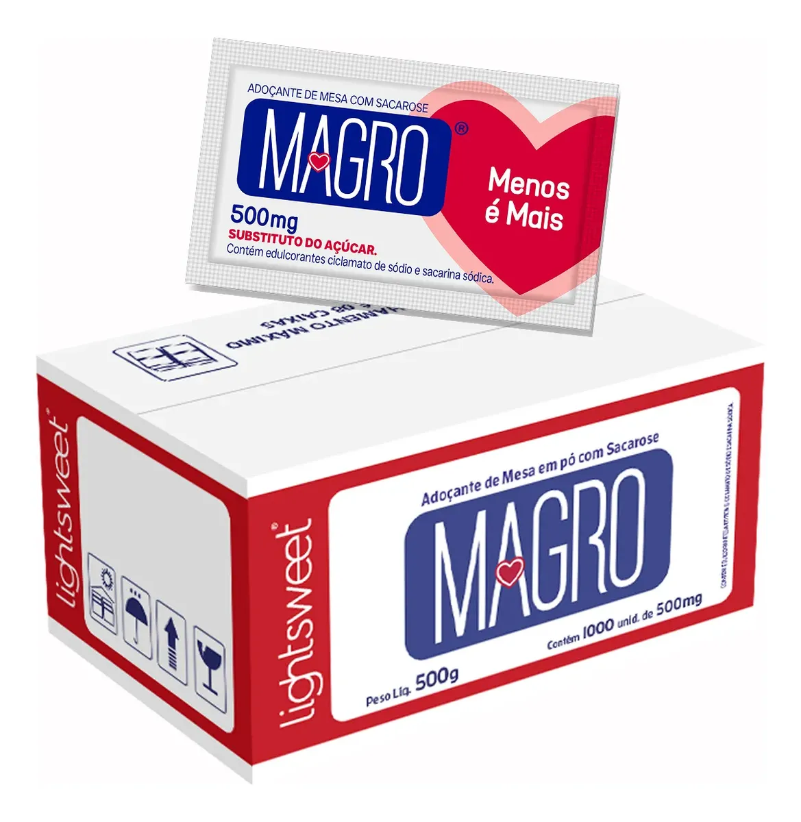 ADOÇANTE SHT MAGRO 0,5G CX. C/ 1000