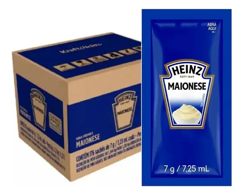 MAIONESE SHT HEINZ 7 GR CX C/ 144 SACHES
