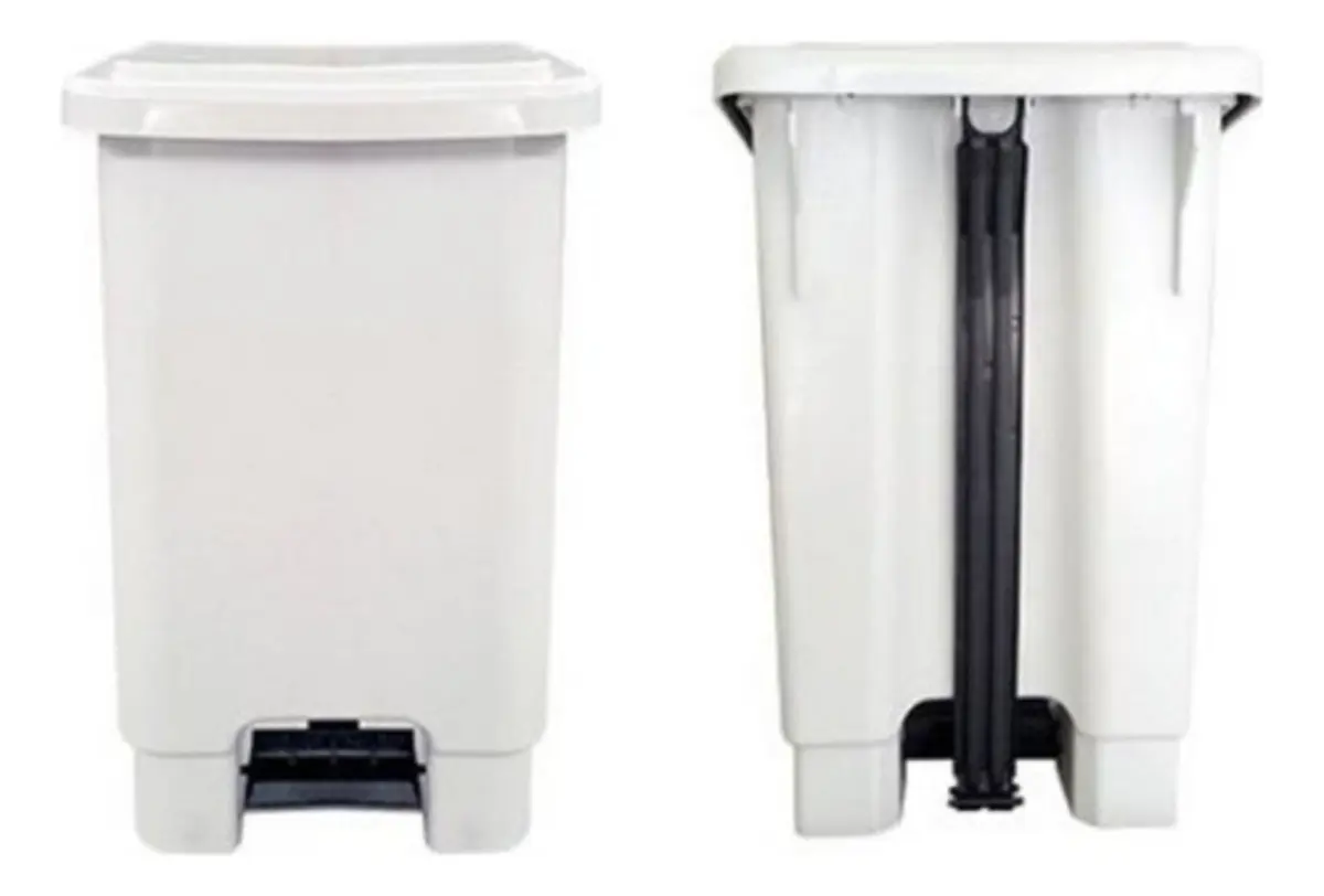 LIXEIRA PLASTICA C/PEDAL 25 LTS BRANCO