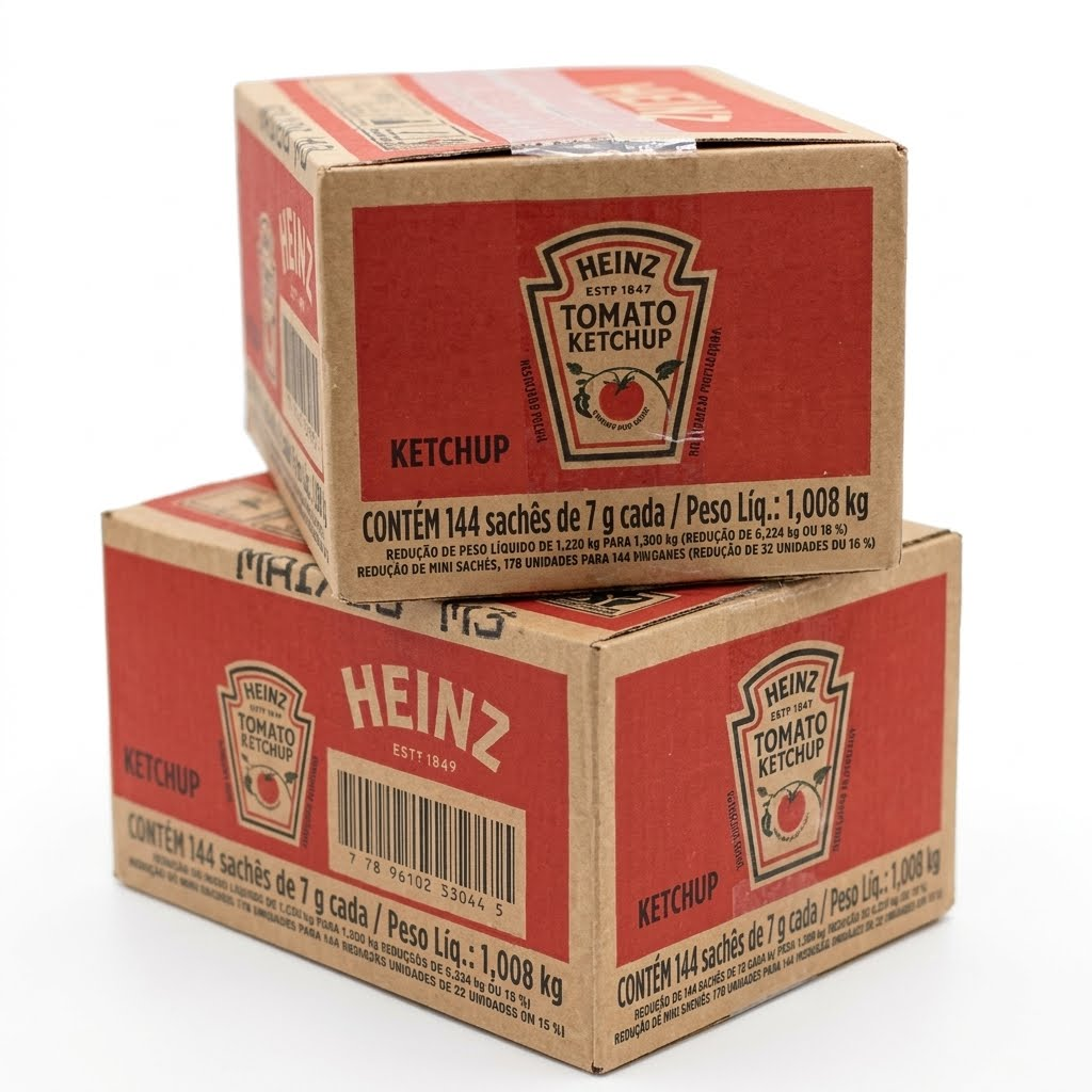 CATCHUP HEINZ 7 GR CX C/ 144 SACHES